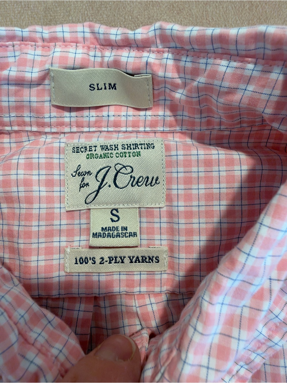 J. Crew Secret Wash organic cotton poplin shirt • size small • BG410 - Picture 3 of 8